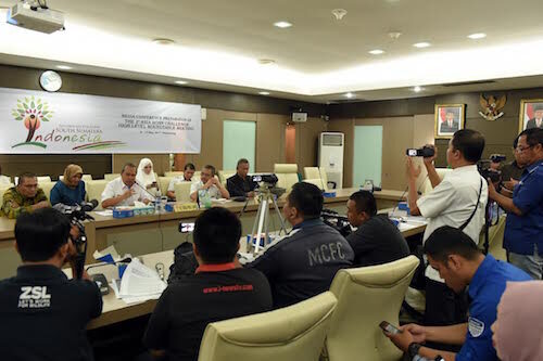 Sekda Pimpinan Langsung Persiapan Bonn Challenge Pada Conference Pers