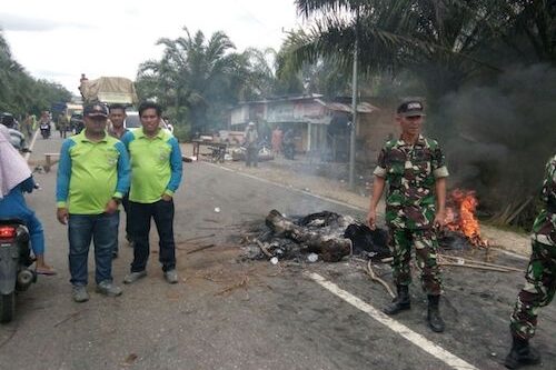 Danramil 406-03/Muara Rupit Mediasi Aksi Demo di Muratara