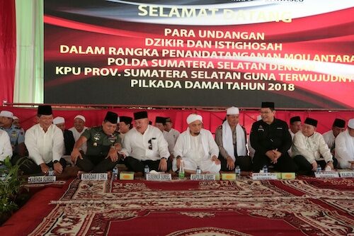 Gubernur Saksikan Penandatanganan MoU Pilkada Damai 2018