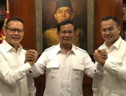Prabowo Hadiri Halal Bihalal Gerindra Dukung Aswari-Irwansyah di Sumsel