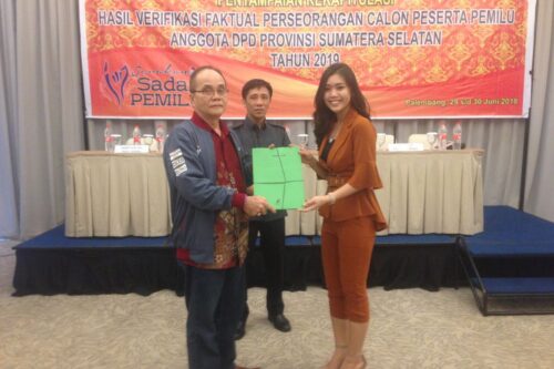 KPU Sumsel Sampaikan Hasil Verifikasi Faktual Balon DPD RI