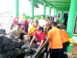 BPBD Muba Salurkan 4,5 Ton Beras dan 585 Paket Sembako untuk Korban Banjir