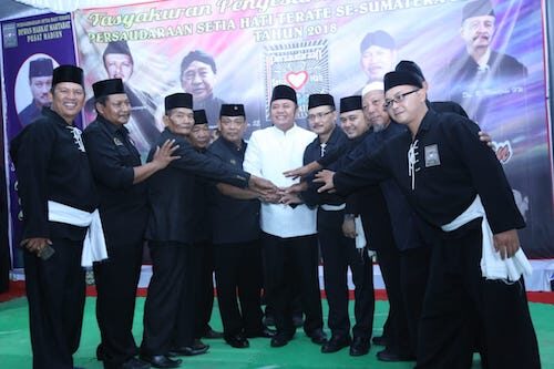 Gubernur HD Gandeng PSHT Jaga Keamanan Sumsel