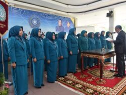 Kepengurusan TP PKK Lahat Periode 2018-2013 di Kukuhkan