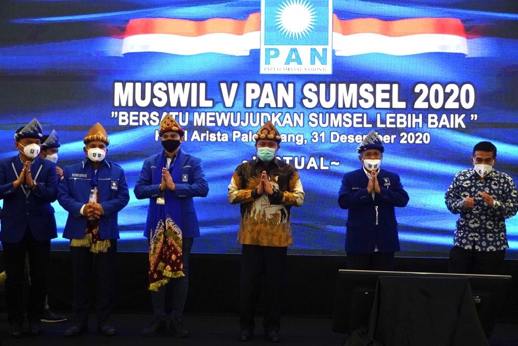 Gubernur Herman Deru Buka Musyawarah Wilayah V Partai Amanat Nasional Sumsel