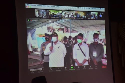 Herman Deru Pantau PSU PALI Secara Daring