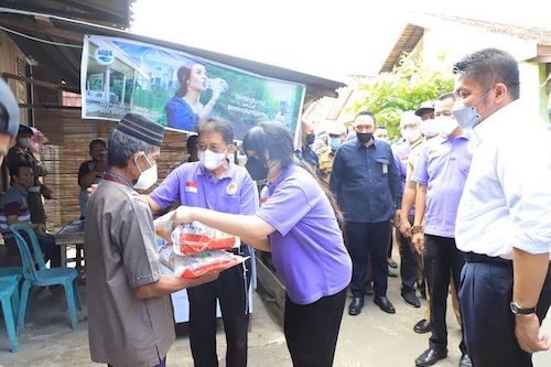 46,6 Ton Beras Untuk Masyarakat Tiga Kecamatan di Kota Pelembang