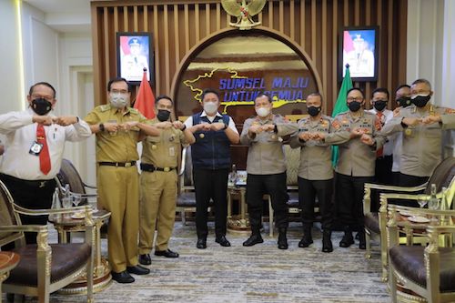 Herman Deru – Kapolda Baru Eratkan Sinergi Tangani Covid dan Jaga Kamtibmas Sumsel
