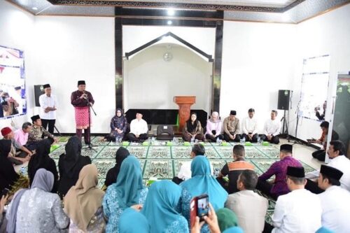 Resmikan Masjid Hj Percha Leanpuri, Herman Deru: Ini Bukti Cinta Masyarakat Kepada Ananda Percha