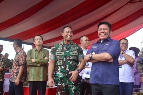 Herman Deru Dampingi Panglima TNI Jendral Andika Perkasa Buka Latgabma Dari 13 Negara