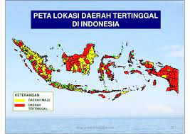 peta lokasi daerah kabupaten tertinggal di indonesia ppdt 2020 - 2024 , gambar ; vnn indonesia