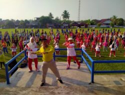 Antusias Semarakkan Peringatan HUT ke-79 RI, Warga Tugumulyo Gelar Berbagai Lomba dan Giatkan Senam Bersama, Sujatmiko: Waspada Karhutla